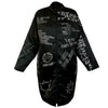 Load image into Gallery viewer, LIPS lyric swarovski black spring coat